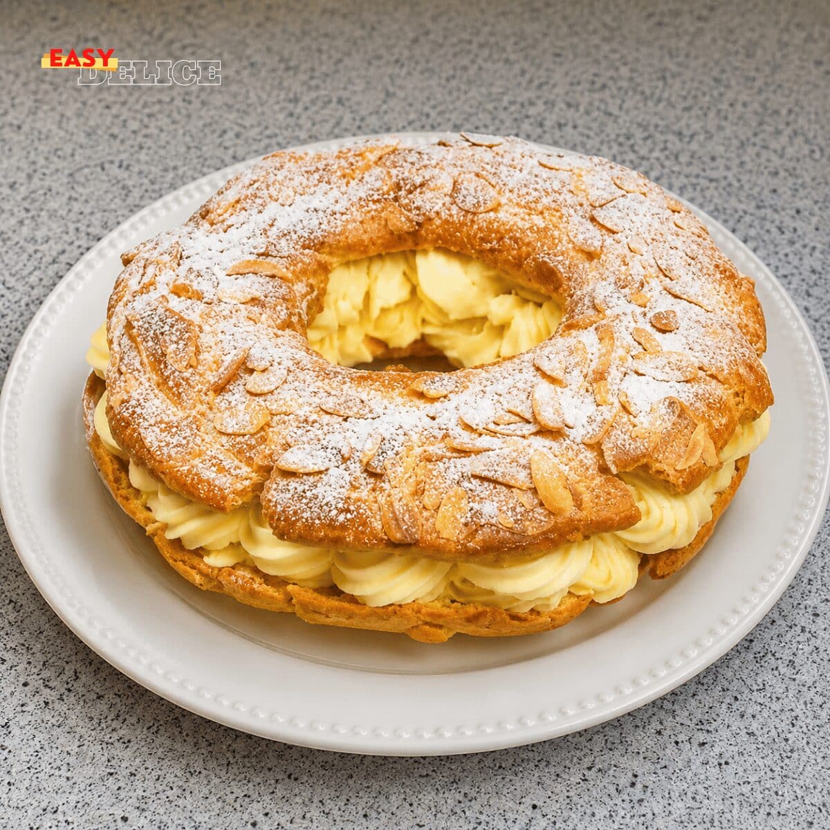 Paris-Brest Crème Diplomate Vanille (Version Légère & Ultra Gourmande)