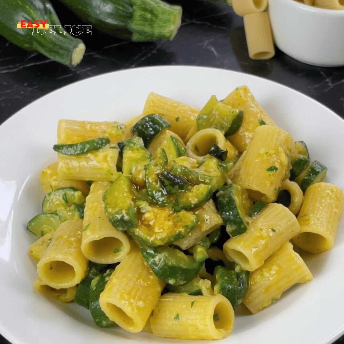 Pasta aux Courgettes & Sauce Crémeuse aux Herbes Italiennes