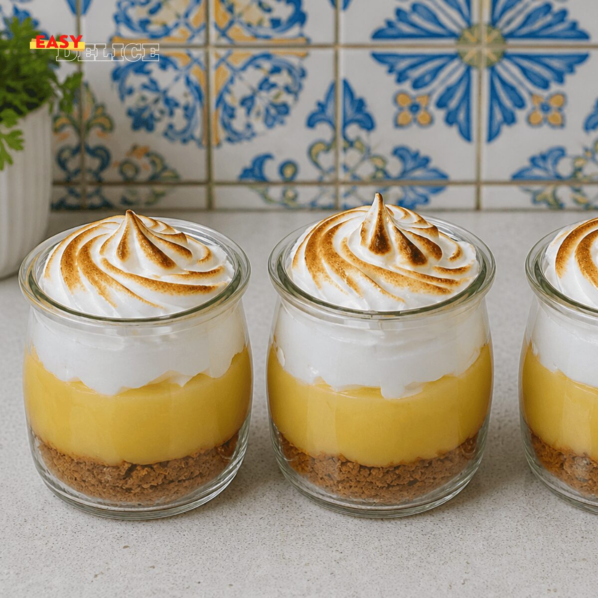 Verrines Citron Meringuées (Façon Dessert de Chef)