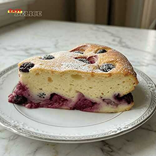 Gâteau au Fromage Blanc, Framboises & Myrtilles — Léger comme un Nuage