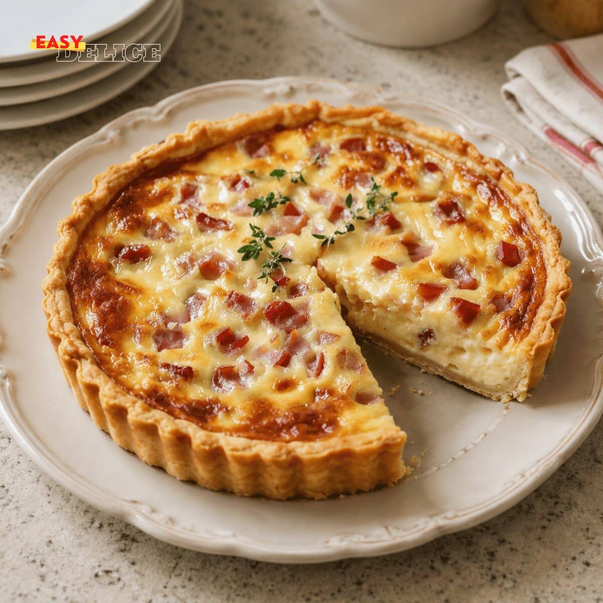 Quiche Lorraine Façon Cyril Lignac