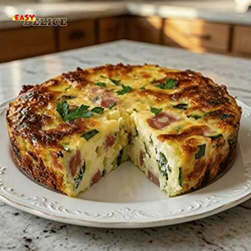 Quiche Sans Pâte Courgettes, Jambon & Fromage