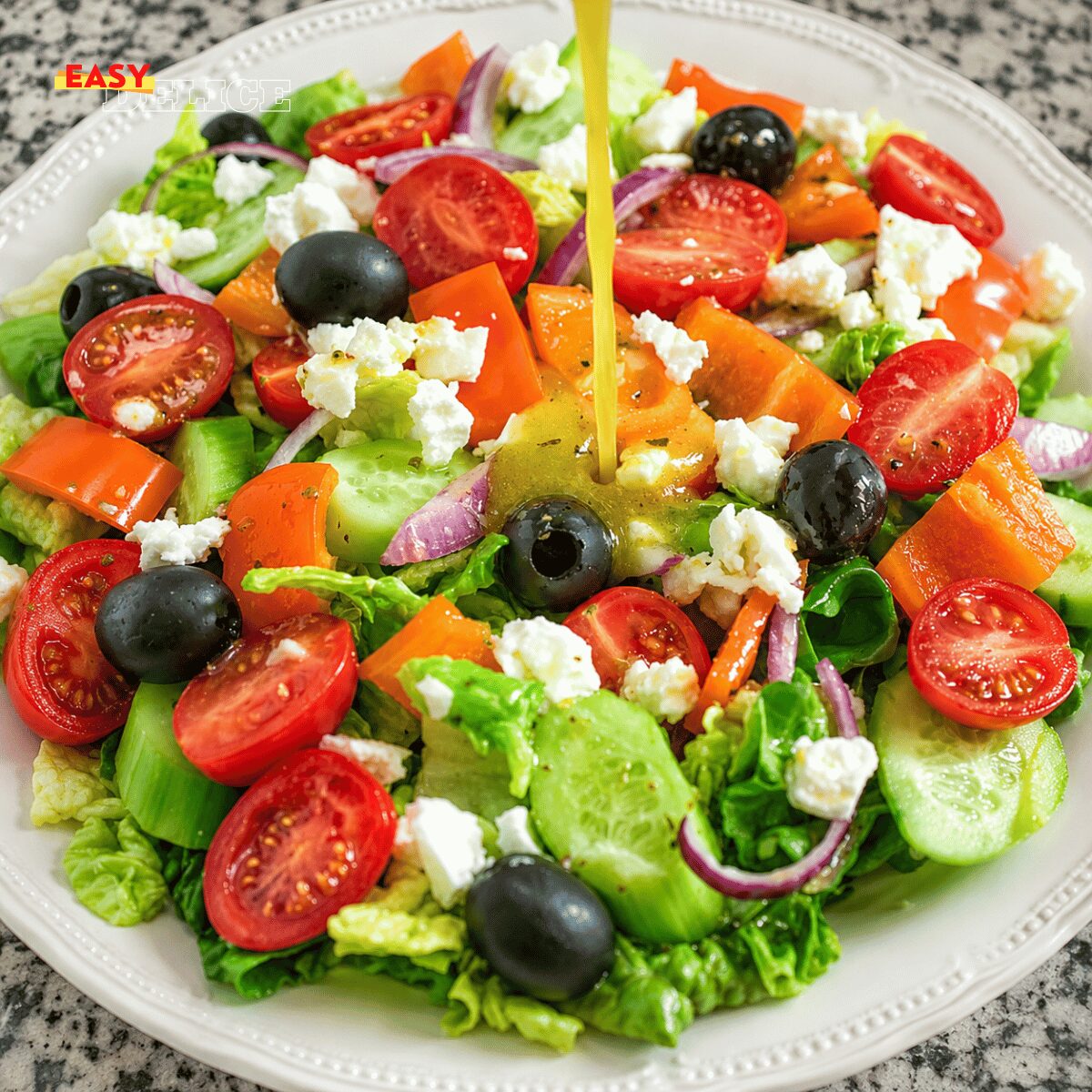 Salade Grecque & Sa Sauce Spéciale Maison — Comme au Restaurant !