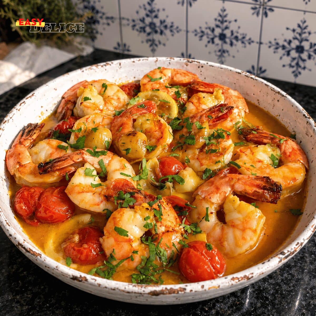 Crevettes à l’Ail, Citron & Tomates Cerises : La Recette Méditerranéenne Healthy 20 Min