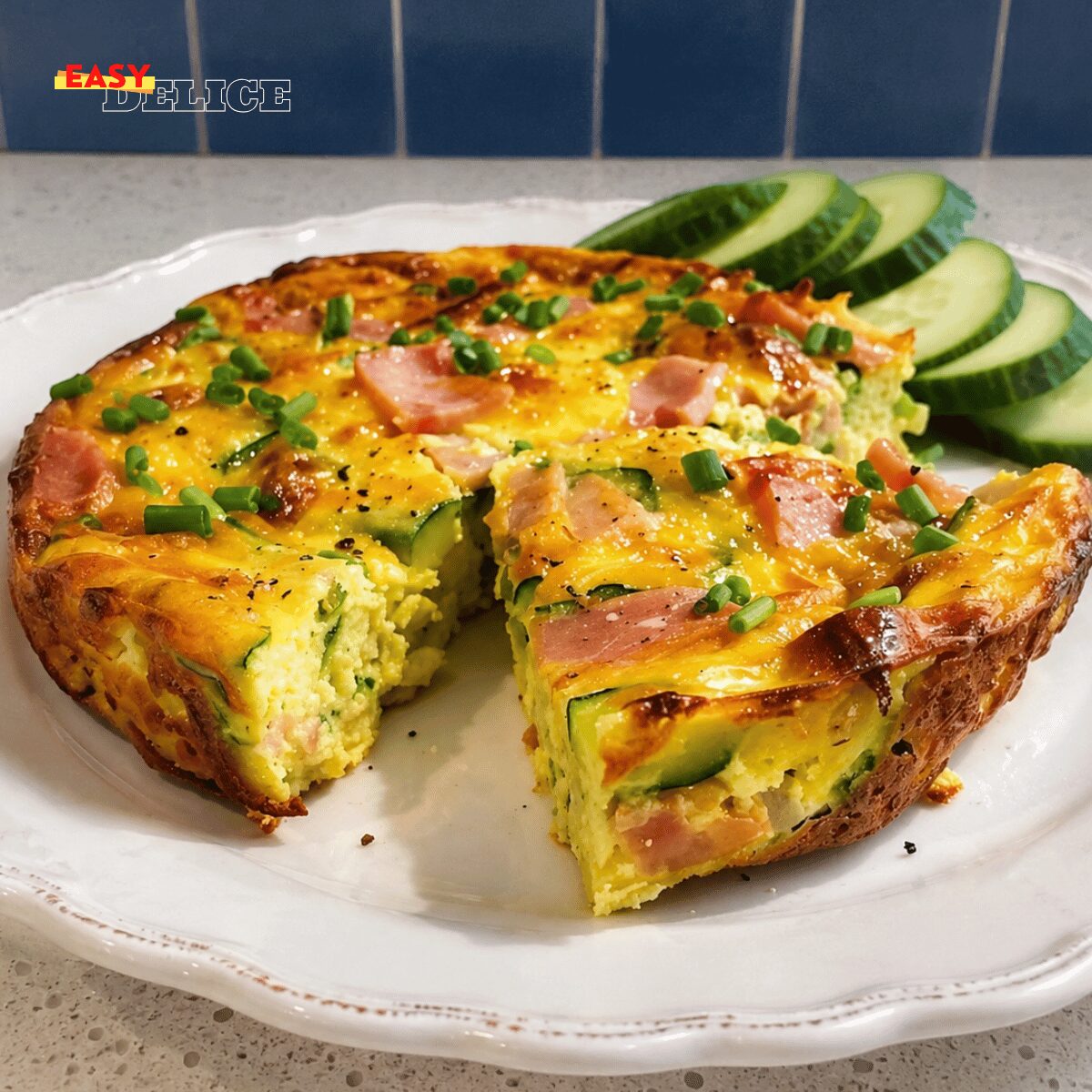Flan de Courgettes au Jambon — Léger, Fondant & Ultra Gourmand !
