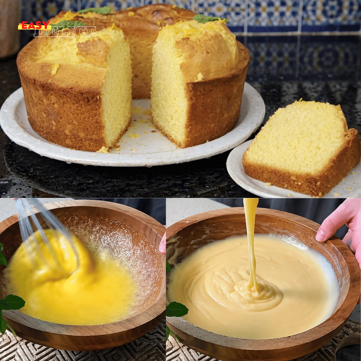 Gâteau Léger au Citron Ultra Moelleux Sans Beurre : Yaourt & Huile