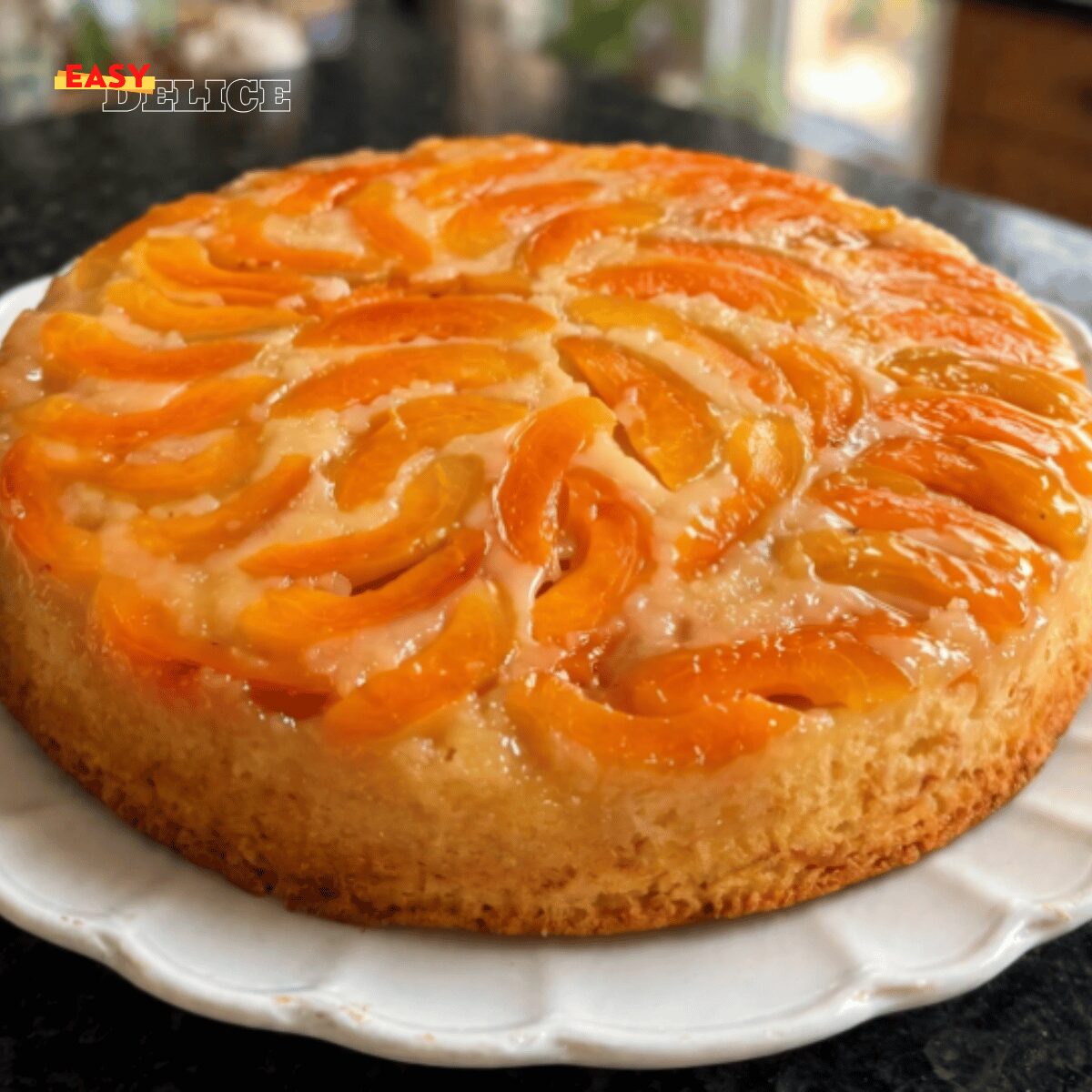 Gâteau Moelleux aux Abricots Caramélisés : Ultra Fondant au Kéfir