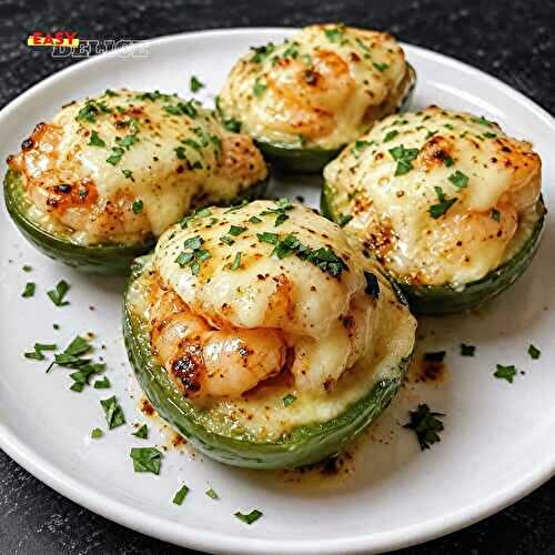 Jalapeños Farcis aux Crevettes Cajun Gratinés — Fondants, Épicés et Ultra Gourmands !