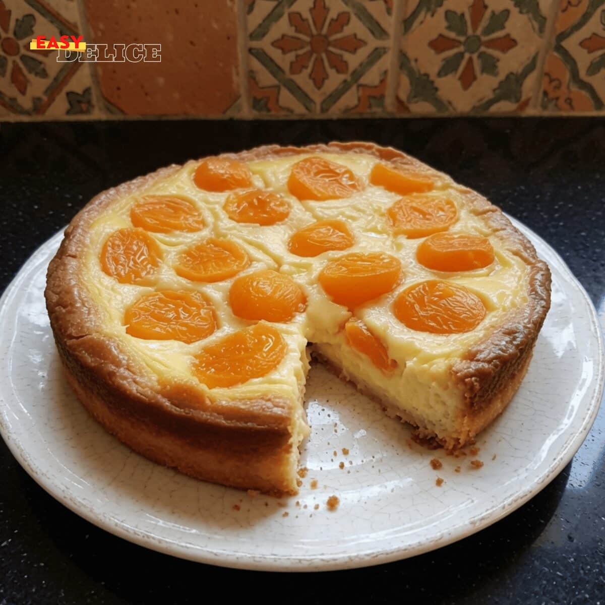 Tarte Moelleuse au Yaourt et aux Abricots — Fondante, Légère et Gourmande !
