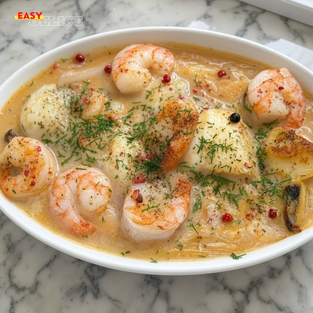 Cassolette de Fruits de Mer à la Crème — Crémeuse, Gratinée & Ultra Gourmande !