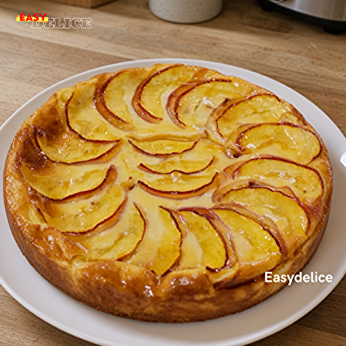 Gâteau Fondant au Yaourt & aux Pêches — Ultra crémeux et fruité