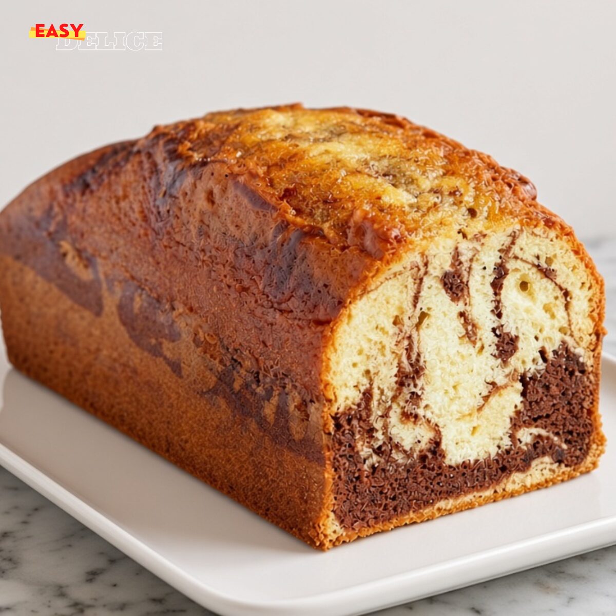 Gâteau marbré façon Cyril Lignac — Moelleux, fondant et ultra gourmand !