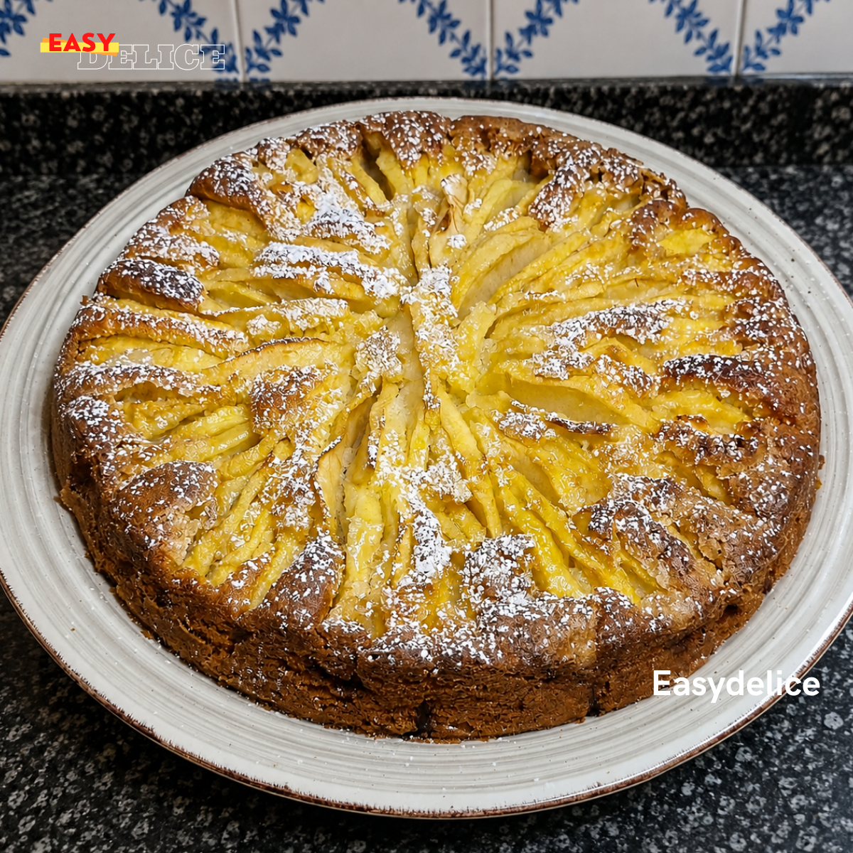 Gâteau Moelleux aux Pommes à la Française — Fondant, Doré et Ultra Gourmand !