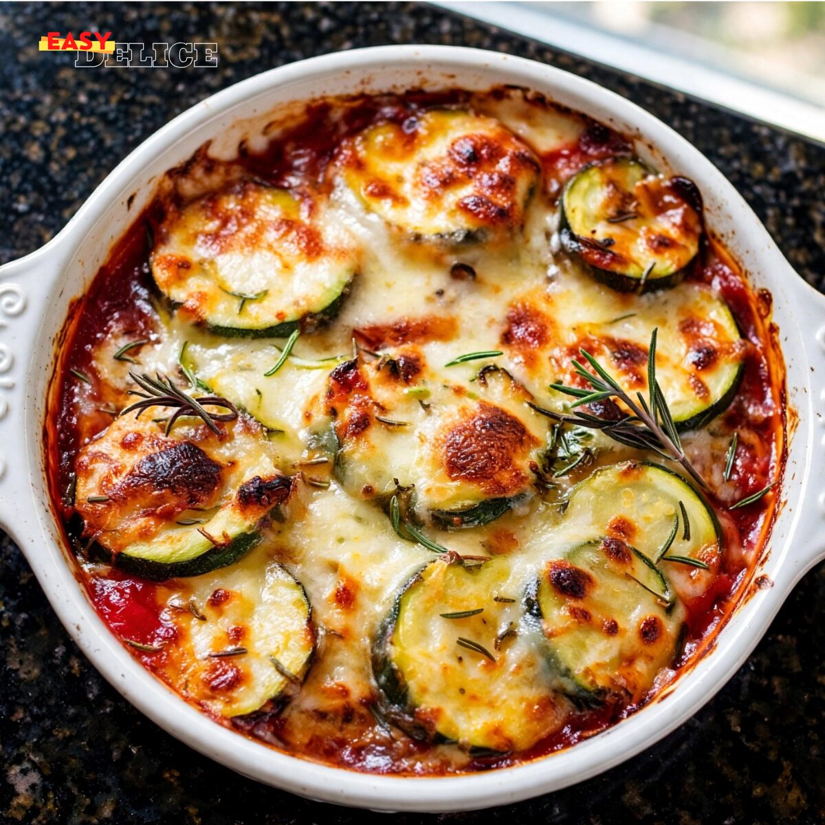 Gratin de courgettes à la tomate et au fromage — Fondant, gourmand et facile !