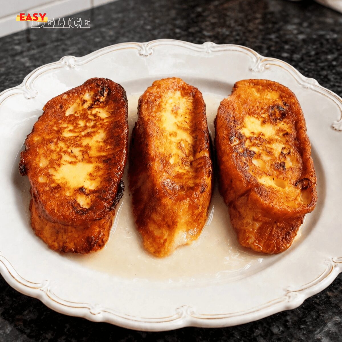 Pain Perdu Brioché à la Vanille — Cœur Fondant & Croûte Caramélisée !