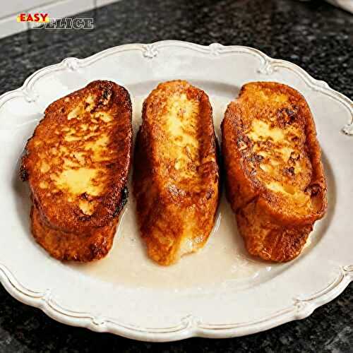 Pain Perdu Brioché à la Vanille — Cœur Fondant & Croûte Caramélisée !