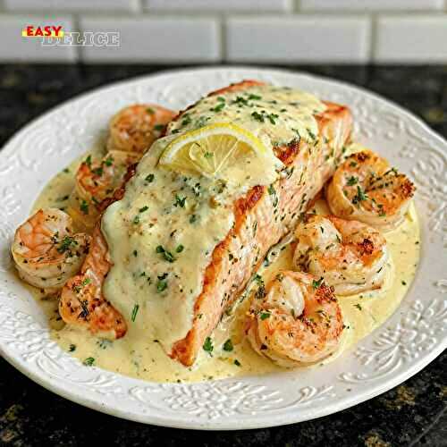 Saumon Crémeux au Citron et Crevettes — Fondant, Raffiné & Prêt en 30 Minutes !
