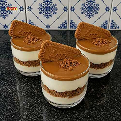 Verrines Spéculoos & Crème Vanillée au Caramel (Sans Cuisson) Ultra Gourmand