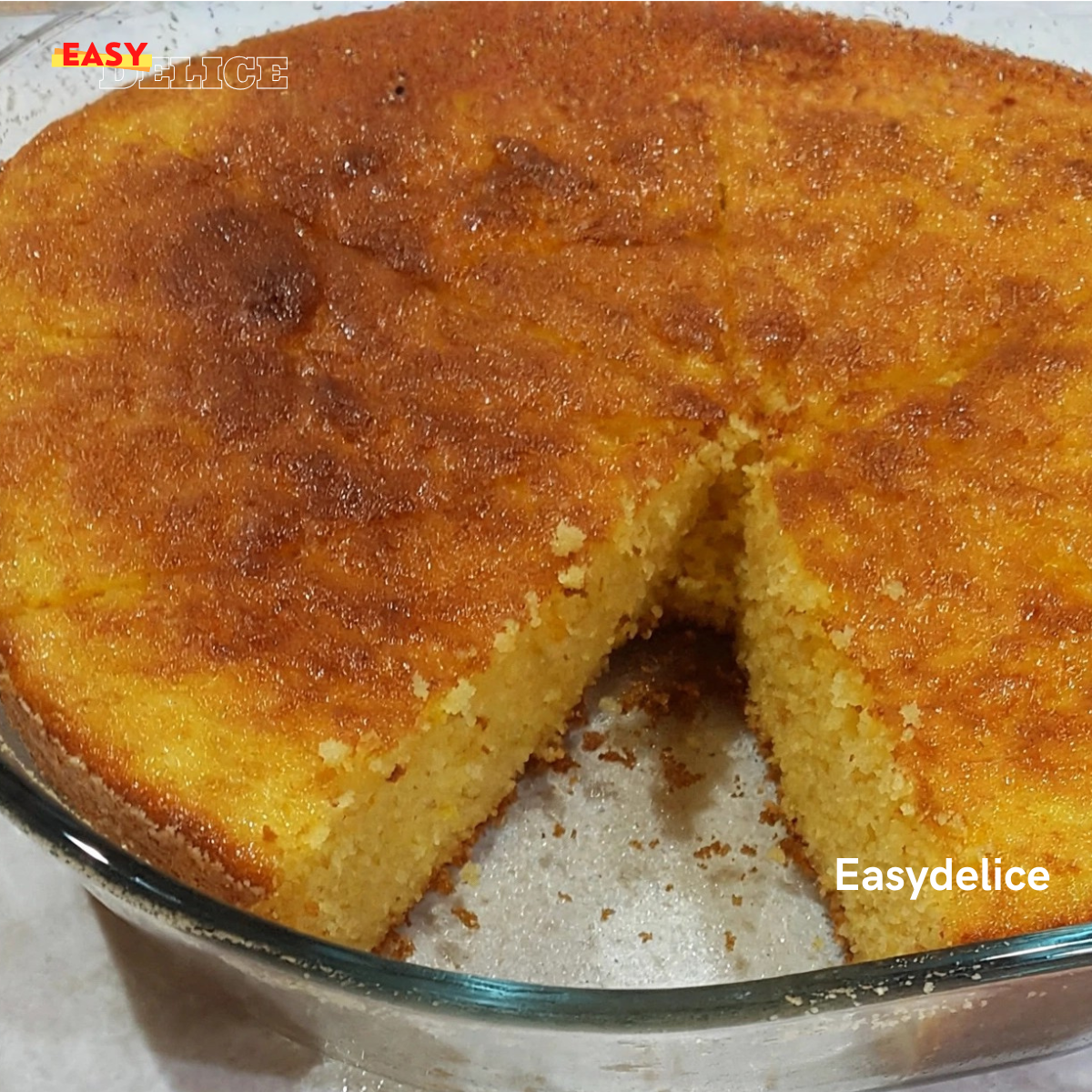Gâteau à la Semoule Fine — Moelleux, Fondant & Délicatement Parfumé