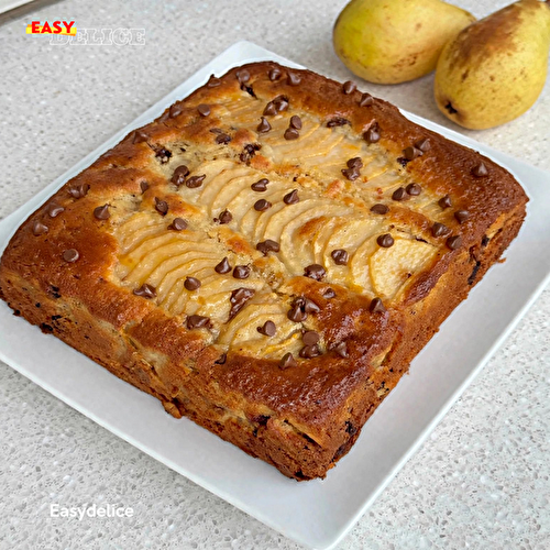 Moelleux Poire Chocolat — Fondant, Moelleux & Ultra Gourmand