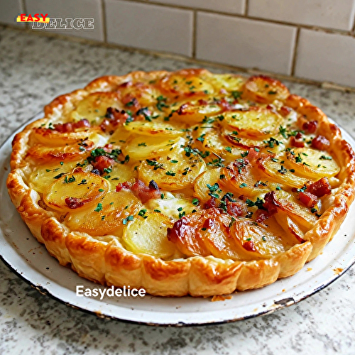 Quiche aux Pommes de Terre & aux Lardons — Croustillante, Fondante & Gourmande