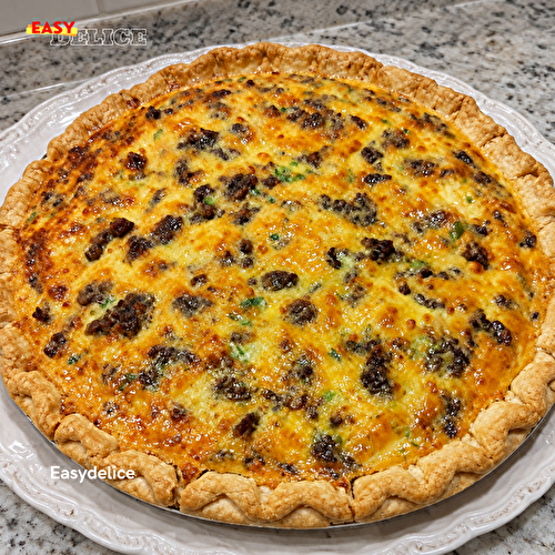 Quiche Campagnarde Maison — Jambon, Cheddar & Légumes