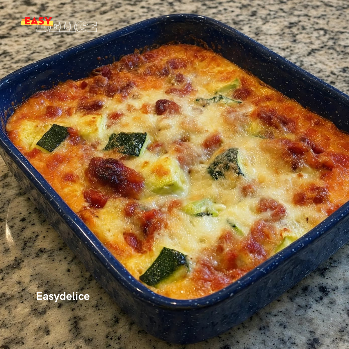 Clafoutis Salé à la Courgette & au Chorizo de Bœuf