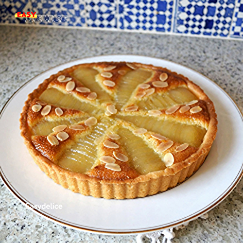 Tarte Amandine aux Poires — Pâte Sablée Croustillante & Crème d’Amande Fondante