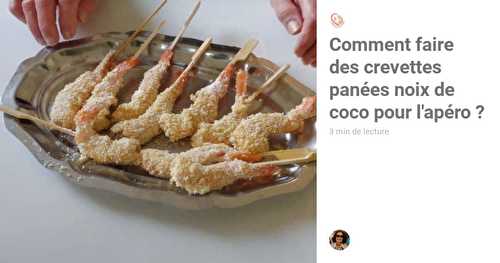 Comment faire des crevettes panées noix de coco simplement