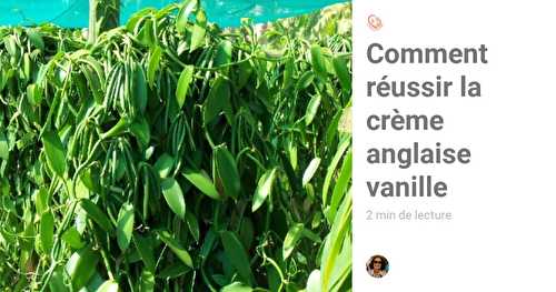 Comment réussir la crème anglaise vanille simplement