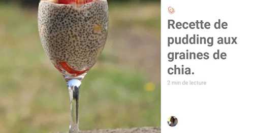 Recette pudding aux graines de chia testée pour vous: 3 avis