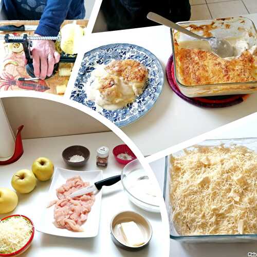 Poulet à la normande | 800 gr de blancs de poulet à la crème.