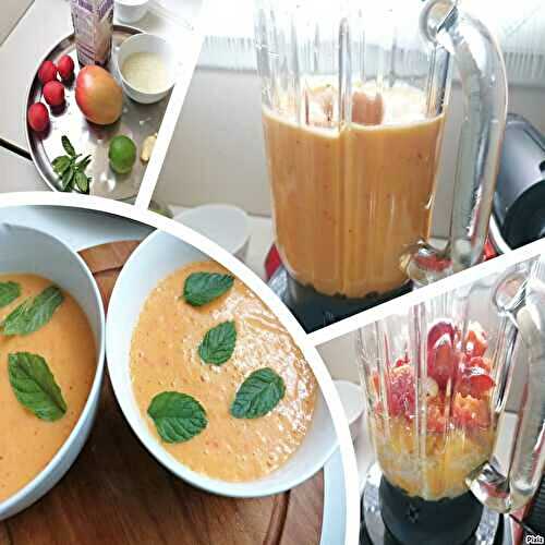 Recette facile de soupe à la mangue et à l'abricot