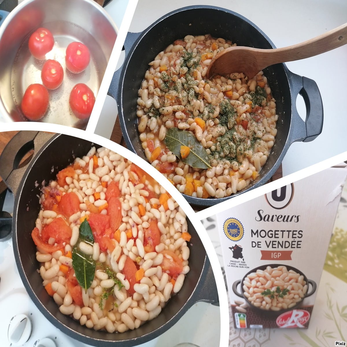 Recette mogettes de Vendée aux tomates et cerfeuil