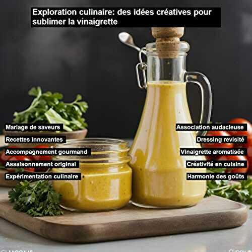 Idées créatives pour utiliser la vinaigrette autrement que sur les salades