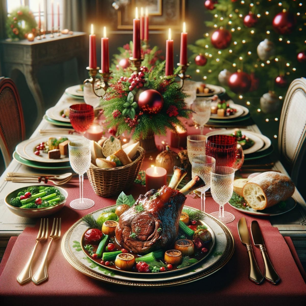 Souris d'Agneau à l'ail au Four: Recette Festive pour le Réveillon de Noël