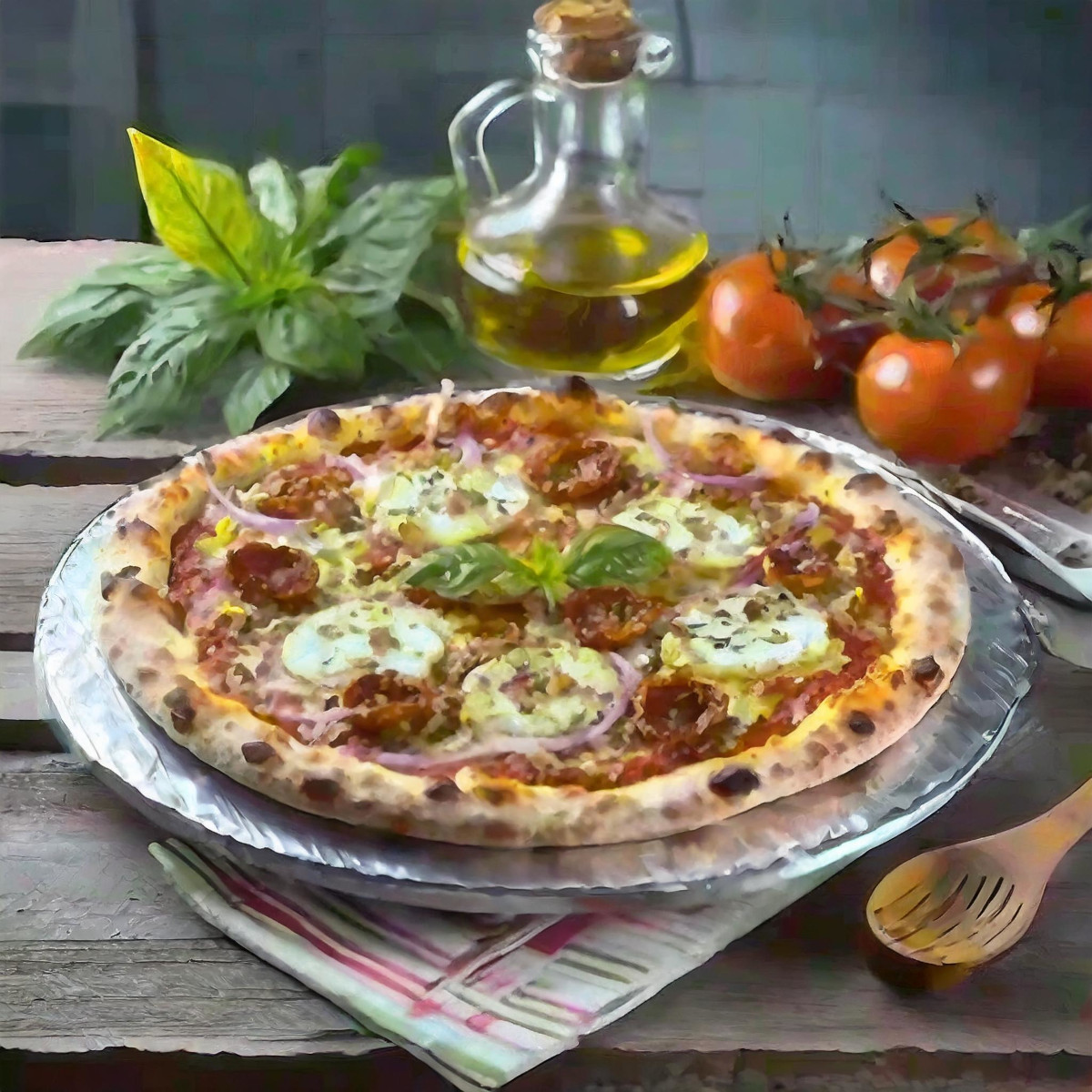 Pizza créole réunionnaise : saveurs épicées de l'île intense