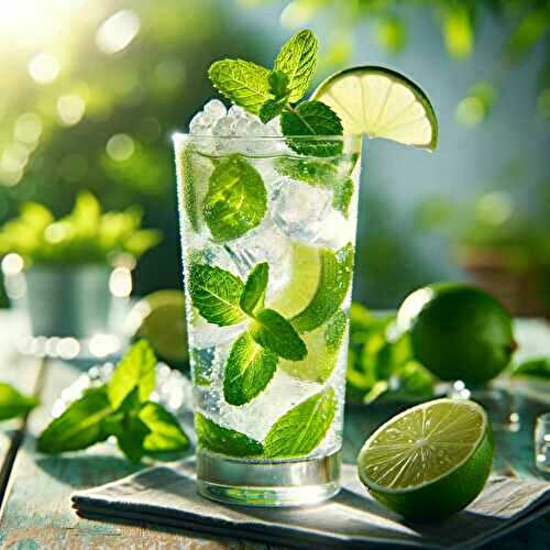 Comment préparer le mojito sans alcool parfait? Limonade ou eau gazeuse!