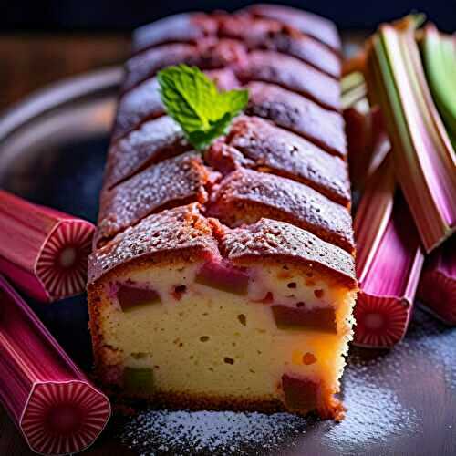 Recette de cake à la rhubarbe facile et rapide