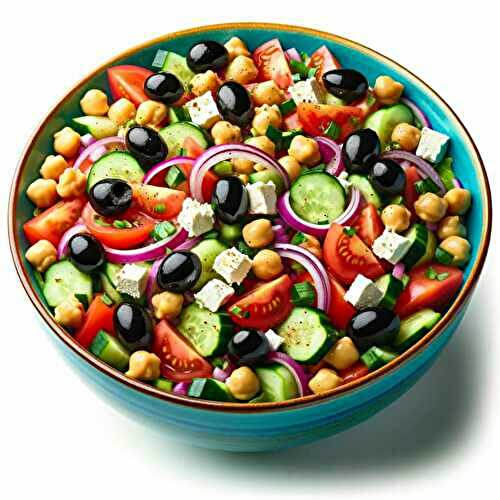 Salade de pois chiches et feta : en 15 minutes chrono.