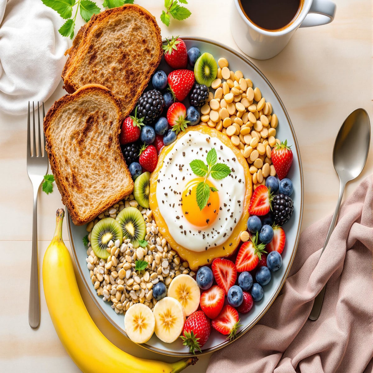 Petit-déjeuner bien équilibré -: 15 recettes équilibrées et gourmandes