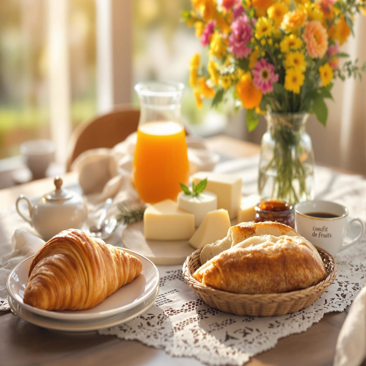 Brunch à la française - idées de recettes, dressage et menus