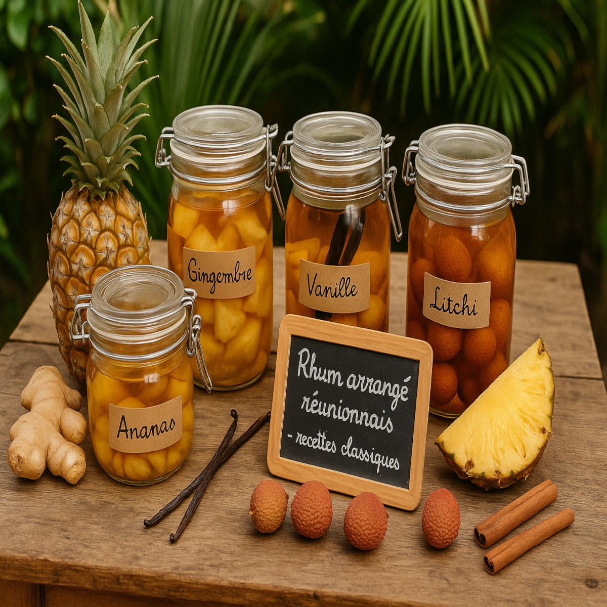Recettes classiques de rhum arrangé réunionnais à faire maison