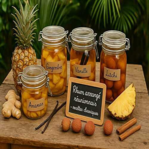 Recettes classiques de rhum arrangé réunionnais à faire maison