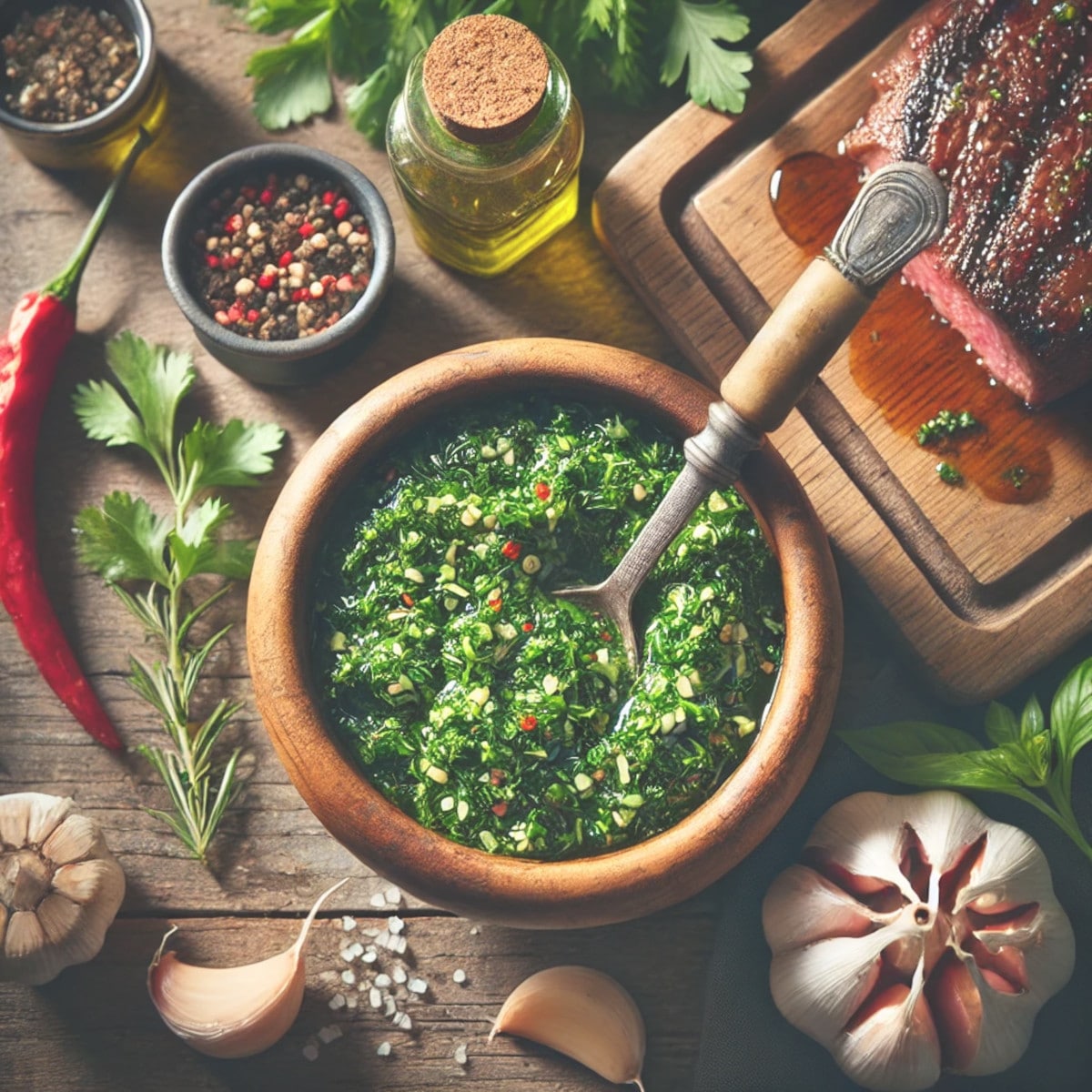 Sauce Chimichurri maison - fraîche, relevée et prête en 5 minutes