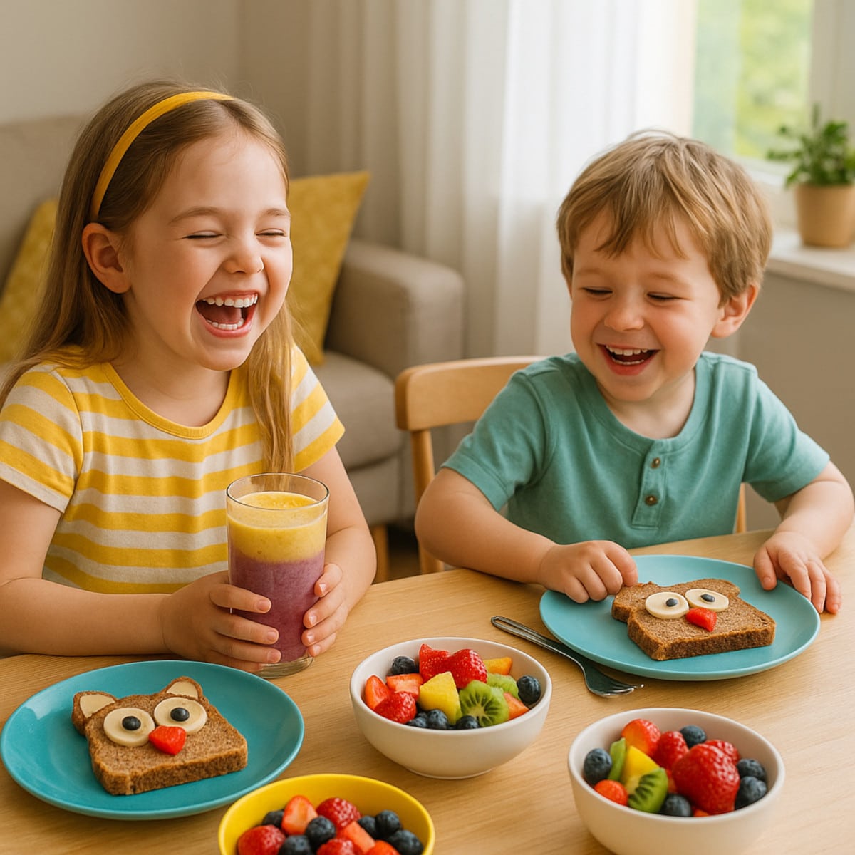 Petit-déjeuner équilibré pour enfants - idées ludiques et faciles