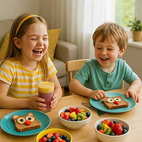 Petit-déjeuner équilibré pour enfants - idées ludiques et faciles