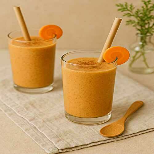 Smoothie carrot cake healthy - fibres, vitamines et saveur !