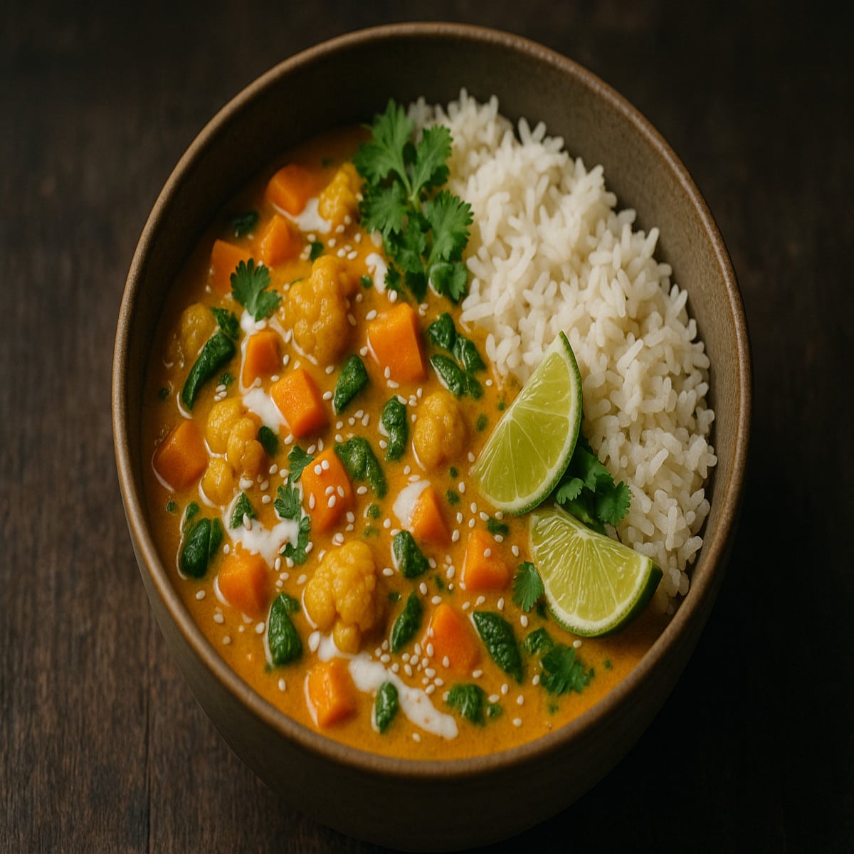 Curry de légumes végétalien irrésistible préparé en 30 minutes