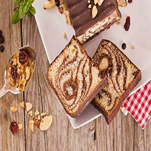 Cake marbré cacao et matcha : recette gourmande et raffinée !